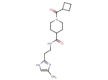 1-(cyclobutylcarbonyl)-N-[2-(4-methyl-1H-imidazol-2-yl)ethyl]-4-piperidinecarboxamide