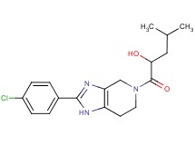 1-[2-(4-chlorophenyl)-1,4,6,7-tetrahydro-5H-imidazo[4,5-c]pyridin-5-yl]-4-methyl-1-oxopentan-2-ol