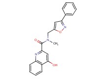 4-hydroxy-N-methyl-N-[(3-phenyl-5-isoxazolyl)methyl]-2-quinolinecarboxamide