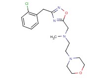 N-{[3-(2-chlorobenzyl)-1,2,4-oxadiazol-5-yl]methyl}-N-methyl-2-(4-morpholinyl)ethanamine