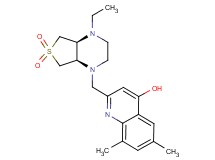 2-{[rel-(4aS,7aR)-4-ethyl-6,6-dioxidohexahydrothieno[3,4-b]pyrazin-1(2H)-yl]methyl}-6,8-dimethyl-4-quinolinol