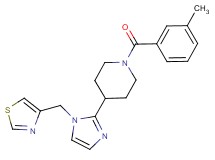 1-(3-methylbenzoyl)-4-[1-(1,3-thiazol-4-ylmethyl)-1H-imidazol-2-yl]piperidine