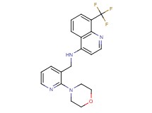 N-[(2-morpholin-4-ylpyridin-3-yl)methyl]-8-(trifluoromethyl)quinolin-4-amine