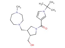 {(3R*,4R*)-1-[(1-tert-butyl-1H-pyrrol-3-yl)carbonyl]-4-[(4-methyl-1,4-diazepan-1-yl)methyl]pyrrolidin-3-yl}methanol