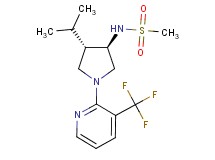 N-{rel-(3R,4S)-4-isopropyl-1-[3-(trifluoromethyl)-2-pyridinyl]-3-pyrrolidinyl}methanesulfonamide hydrochloride