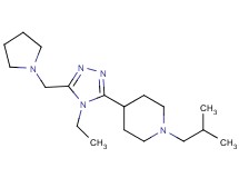 4-[4-ethyl-5-(pyrrolidin-1-ylmethyl)-4H-1,2,4-triazol-3-yl]-1-isobutylpiperidine