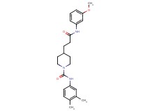 N-(3,4-dimethylphenyl)-4-{3-[(3-methoxyphenyl)amino]-3-oxopropyl}-1-piperidinecarboxamide