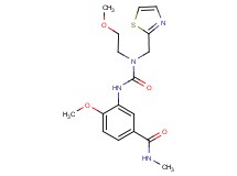 4-methoxy-3-({[(2-methoxyethyl)(1,3-thiazol-2-ylmethyl)amino]carbonyl}amino)-N-methylbenzamide
