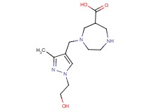 1-{[1-(2-hydroxyethyl)-3-methyl-1H-pyrazol-4-yl]methyl}-1,4-diazepane-6-carboxylic acid dihydrochloride