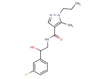 N-[2-(3-fluorophenyl)-2-hydroxyethyl]-5-methyl-1-propyl-1H-pyrazole-4-carboxamide