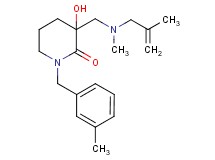 3-hydroxy-1-(3-methylbenzyl)-3-{[methyl(2-methyl-2-propen-1-yl)amino]methyl}-2-piperidinone