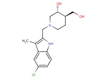 (3R*,4R*)-1-[(5-chloro-3-methyl-1H-indol-2-yl)methyl]-4-(hydroxymethyl)-3-piperidinol