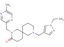 8-[(1-ethyl-1H-pyrazol-4-yl)methyl]-2-[(5-methylpyrazin-2-yl)methyl]-2,8-diazaspiro[5.5]undecan-3-one