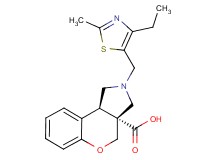(3aR*,9bR*)-2-[(4-ethyl-2-methyl-1,3-thiazol-5-yl)methyl]-1,2,3,9b-tetrahydrochromeno[3,4-c]pyrrole-3a(4H)-carboxylic acid