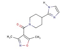 1-[(3,5-dimethyl-4-isoxazolyl)carbonyl]-4-(1H-imidazol-2-yl)piperidine
