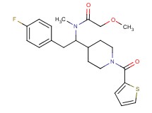 N-{2-(4-fluorophenyl)-1-[1-(2-thienylcarbonyl)-4-piperidinyl]ethyl}-2-methoxy-N-methylacetamide