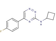 N-cyclobutyl-5-(4-fluorophenyl)-1,2,4-triazin-3-amine