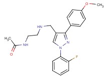 N-[2-({[1-(2-fluorophenyl)-3-(4-methoxyphenyl)-1H-pyrazol-4-yl]methyl}amino)ethyl]acetamide