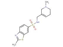2-methyl-N-[(1-methyl-1,2,5,6-tetrahydropyridin-3-yl)methyl]-1,3-benzothiazole-6-sulfonamide