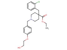 ethyl 4-(2-chlorobenzyl)-1-[4-(2-hydroxyethoxy)benzyl]-4-piperidinecarboxylate
