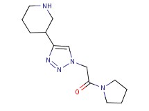 3-{1-[2-oxo-2-(1-pyrrolidinyl)ethyl]-1H-1,2,3-triazol-4-yl}piperidine hydrochloride