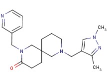 8-[(1,3-dimethyl-1H-pyrazol-4-yl)methyl]-2-(pyridin-3-ylmethyl)-2,8-diazaspiro[5.5]undecan-3-one