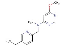 N-[(5-ethylpyridin-2-yl)methyl]-6-methoxy-N-methylpyrimidin-4-amine