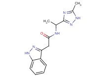 2-(1H-indazol-3-yl)-N-[1-(5-methyl-1H-1,2,4-triazol-3-yl)ethyl]acetamide