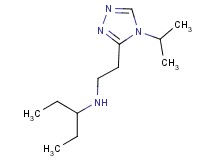 (1-ethylpropyl)[2-(4-isopropyl-4H-1,2,4-triazol-3-yl)ethyl]amine