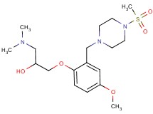 1-(dimethylamino)-3-(4-methoxy-2-{[4-(methylsulfonyl)piperazin-1-yl]methyl}phenoxy)propan-2-ol