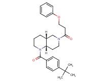 (4aR*,8aS*)-1-(4-tert-butylbenzoyl)-6-(3-phenoxypropanoyl)decahydro-1,6-naphthyridine