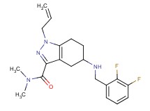 1-allyl-5-[(2,3-difluorobenzyl)amino]-N,N-dimethyl-4,5,6,7-tetrahydro-1H-indazole-3-carboxamide