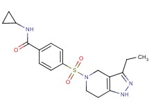 N-cyclopropyl-4-[(3-ethyl-1,4,6,7-tetrahydro-5H-pyrazolo[4,3-c]pyridin-5-yl)sulfonyl]benzamide