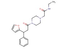N-ethyl-2-{4-[3-(2-furyl)-3-phenylpropanoyl]-1-piperazinyl}acetamide