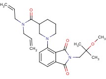 N,N-diallyl-1-[2-(2-methoxy-2-methylpropyl)-1,3-dioxo-2,3-dihydro-1H-isoindol-4-yl]-3-piperidinecarboxamide