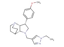 (3R*,3aR*,7aR*)-1-[(1-ethyl-1H-pyrazol-4-yl)methyl]-3-(4-methoxyphenyl)octahydro-4,7-ethanopyrrolo[3,2-b]pyridine