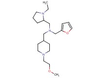 1-(1-ethyl-2-pyrrolidinyl)-N-(2-furylmethyl)-N-{[1-(2-methoxyethyl)-4-piperidinyl]methyl}methanamine