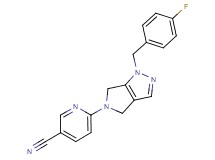 6-[1-(4-fluorobenzyl)-4,6-dihydropyrrolo[3,4-c]pyrazol-5(1H)-yl]nicotinonitrile