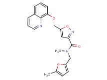 N-methyl-N-[(5-methyl-2-furyl)methyl]-5-[(8-quinolinyloxy)methyl]-3-isoxazolecarboxamide