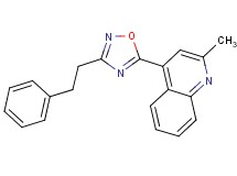 2-methyl-4-[3-(2-phenylethyl)-1,2,4-oxadiazol-5-yl]quinoline