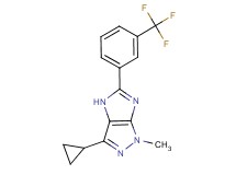 3-cyclopropyl-1-methyl-5-[3-(trifluoromethyl)phenyl]-1,4-dihydroimidazo[4,5-c]pyrazole