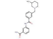 N-[3-(aminocarbonyl)phenyl]-3-[(3-methylpiperidin-1-yl)methyl]benzamide