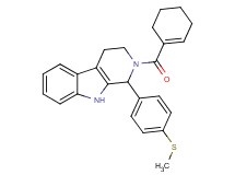 2-(1-cyclohexen-1-ylcarbonyl)-1-[4-(methylthio)phenyl]-2,3,4,9-tetrahydro-1H-beta-carboline