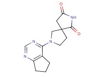 7-(6,7-dihydro-5H-cyclopenta[d]pyrimidin-4-yl)-2,7-diazaspiro[4.4]nonane-1,3-dione