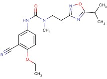 N'-(3-cyano-4-ethoxyphenyl)-N-[2-(5-isopropyl-1,2,4-oxadiazol-3-yl)ethyl]-N-methylurea