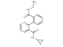 N-cyclopropyl-2-{2-[(ethylamino)carbonyl]phenyl}nicotinamide