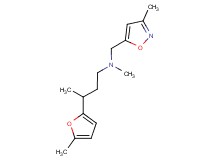 N-methyl-3-(5-methyl-2-furyl)-N-[(3-methylisoxazol-5-yl)methyl]butan-1-amine