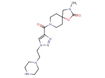 3-methyl-8-{[1-(2-piperazin-1-ylethyl)-1H-1,2,3-triazol-4-yl]carbonyl}-1-oxa-3,8-diazaspiro[4.5]decan-2-one