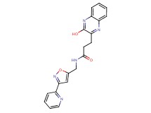 3-(3-hydroxy-2-quinoxalinyl)-N-{[3-(2-pyridinyl)-5-isoxazolyl]methyl}propanamide