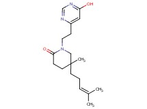 1-[2-(6-hydroxypyrimidin-4-yl)ethyl]-5-methyl-5-(4-methylpent-3-en-1-yl)piperidin-2-one